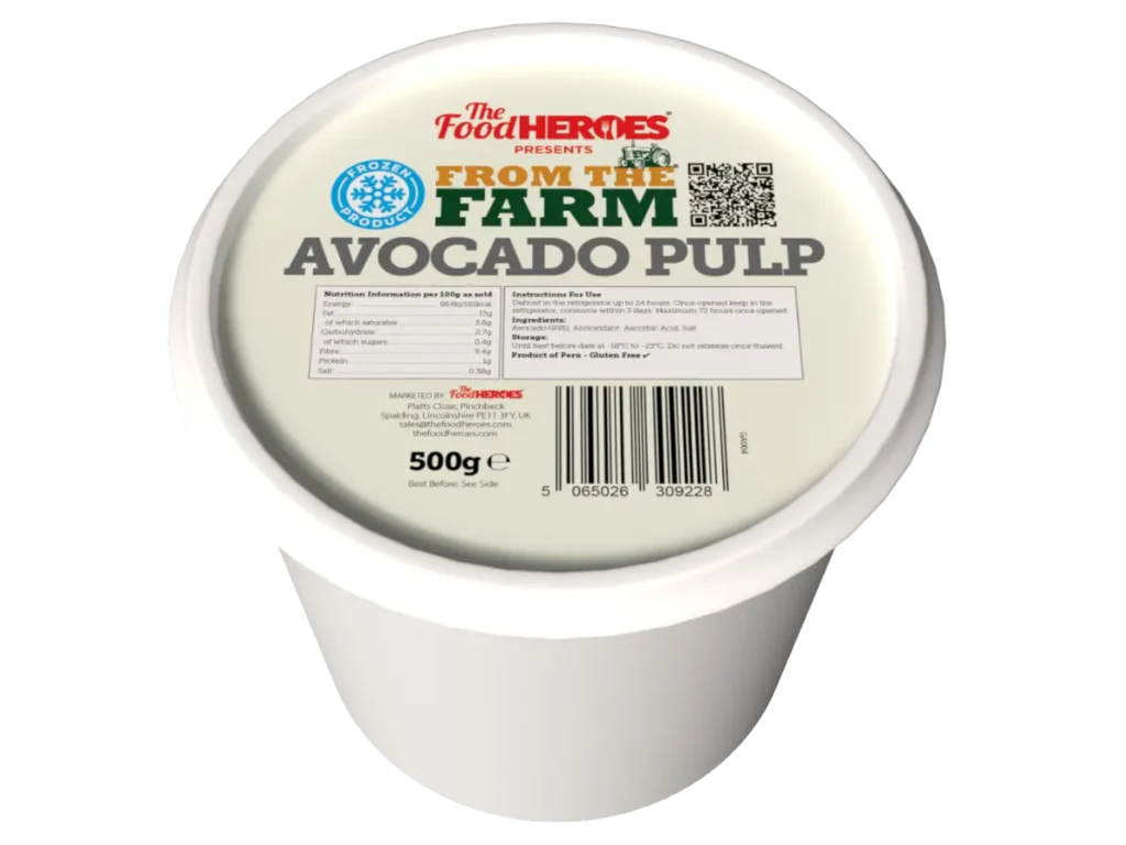 From The Farm: Avocado Pulp 500g Tub